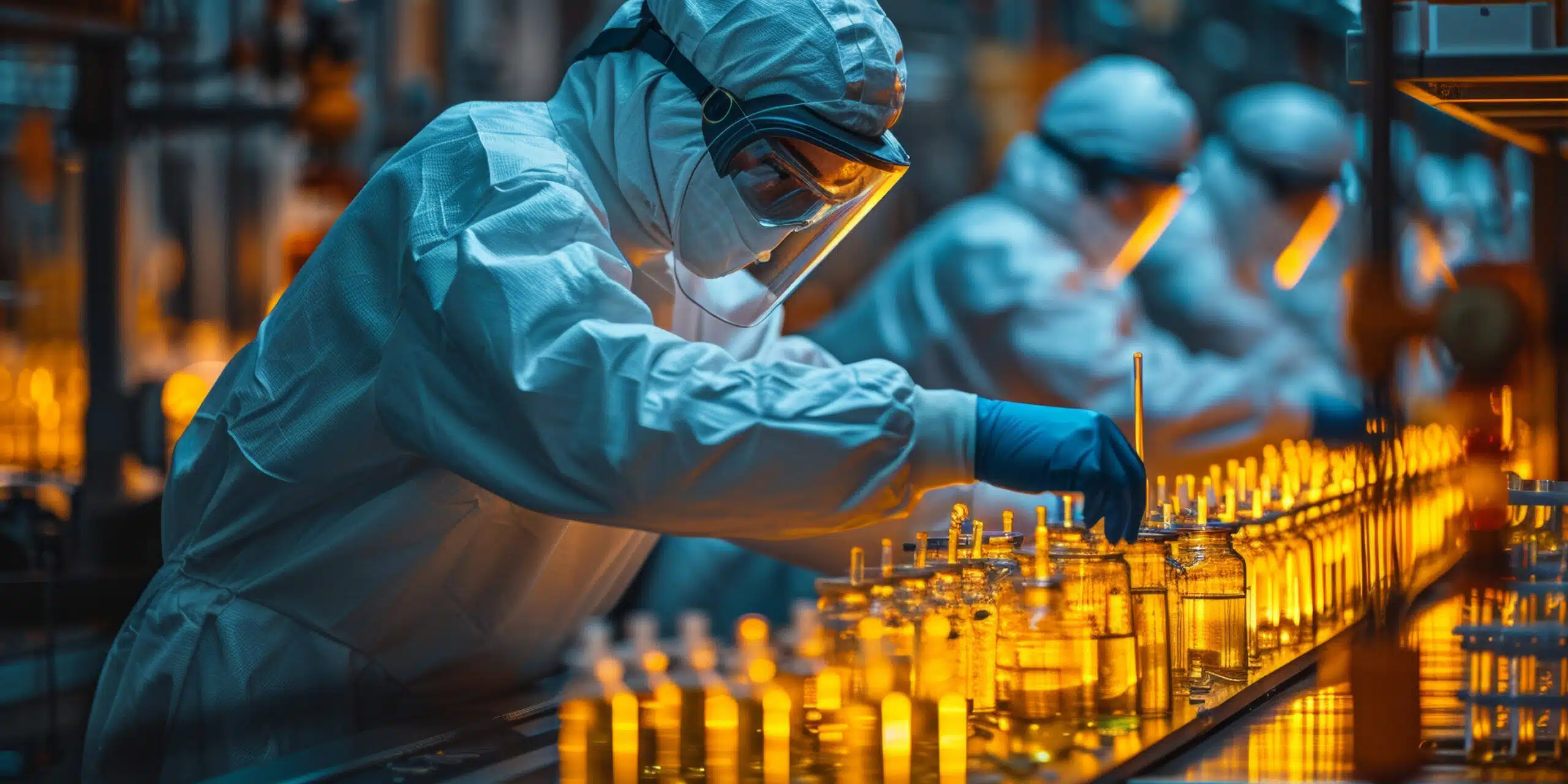 Pharma production in a manufacturing facility